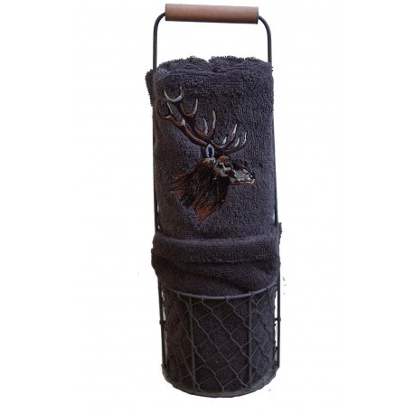 Coffret serviette & gant Cerf