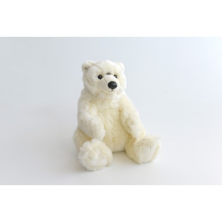 Peluche Ours Blanc 32 cm