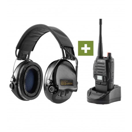 Pack chasse MSA Sordin Casque Supreme Pro X + Talkie-Walkie 