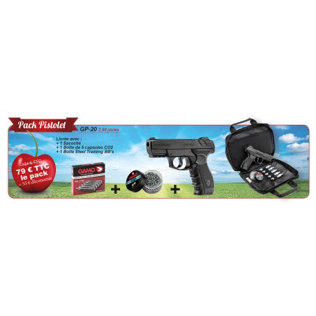 Pack Cerise Gamo Pistolet - 4,5 mm