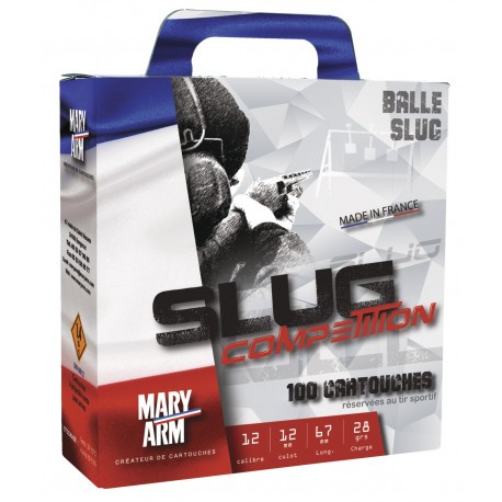 Pack 100 cart. Mary Arm Slug Compétition / Cal. 12 - 28 g