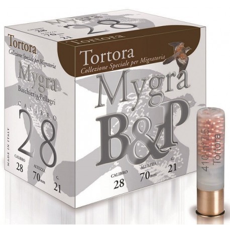 Cartouche B & P Mygra Tortora 28 / Cal. 28 - 21 g