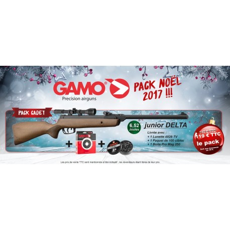 Pack Noël 2017 Gamo Cadet - 4,5 mm