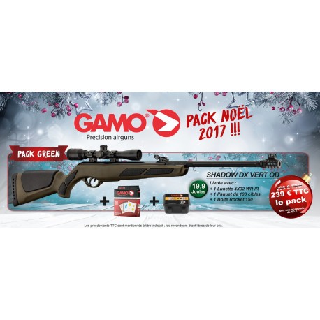 Pack Noël 2017 Gamo Green - 4,5 mm