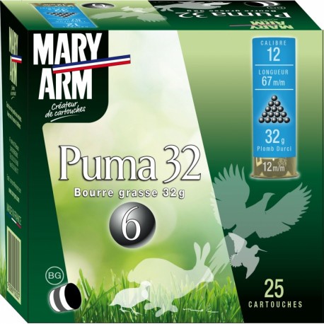 Cartouche Mary Arm Puma 32 / Cal. 12 - 32 g