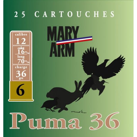 Cartouche Mary Arm Puma 36 / Cal. 12 - 36 g