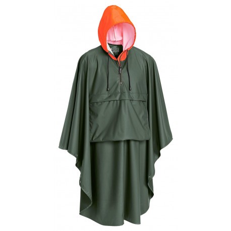 Poncho de pluie Pinewood Gustav - Orange - Vert