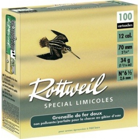 Pack 200 cart. Rottweil Spécial Limicoles / Cal. 12 - 34 g