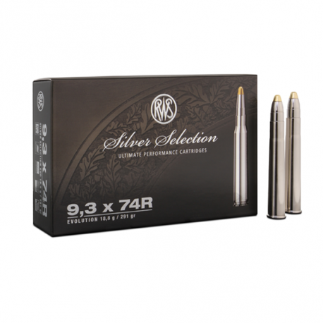Cartouche RWS / cal. 9,3x74 R - Silver Selection 18,8 g
