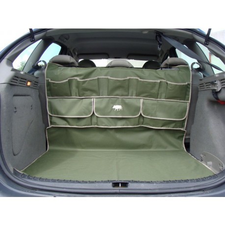 COUVRE SIEGE,1 khaki--Tapis de coffre de voiture pour chien, botte