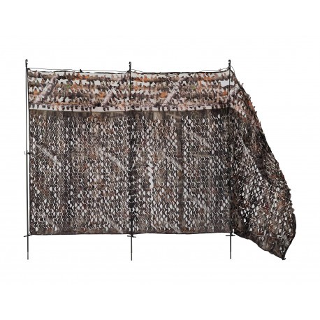 Affût de camouflage Stepland bi-matière 3D Forêt / 3 pieds - 1,5 x 3 m