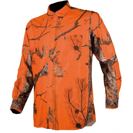 Chemise de chasse Camo Orange Somlys 1501