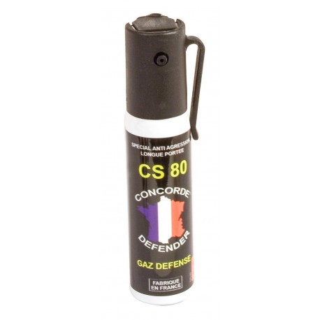 Bombe lacrymogène au gaz CS 25 ml - Bombes de défense