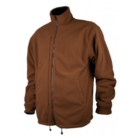 Blouson polaire réversible marron / vert Treeland T400