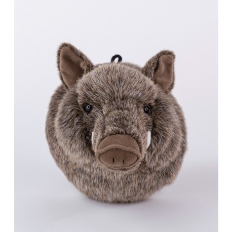 Peluche trophée de Sanglier 23 cm