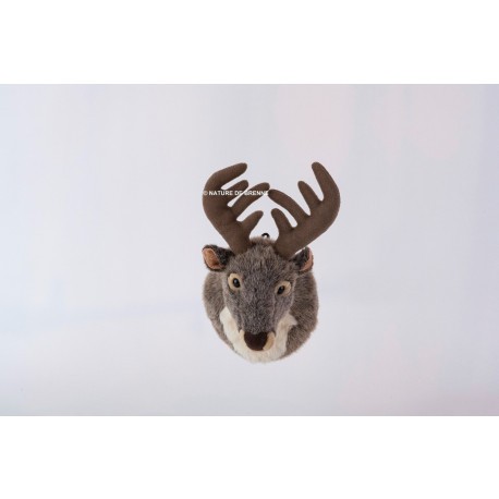 Peluche trophée de Cerf 23 cm