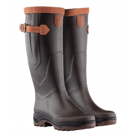 Bottes chasse doublées cuir clearance