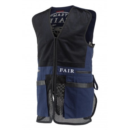 Gilet de tir ambidextre Fair bleu et noir