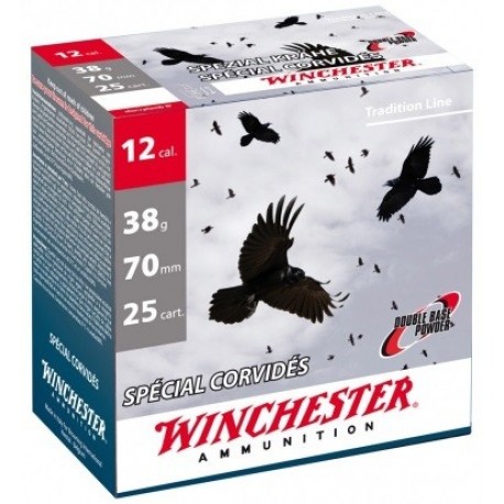 Pack 100 cart. Winchester Spécial Corvidés / Cal. 12 - 38 g