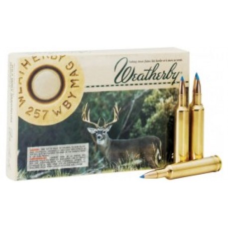 Cartouche Wheatherby / cal. 257 Weath. - Nosler BT 115 gr