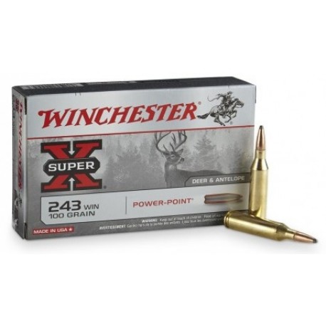 Cartouche Winchester / cal. 270 Win. - Super-X PP 9,7 g / 150 gr