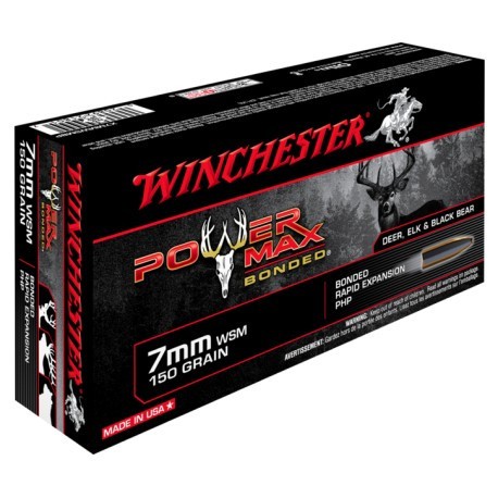 Cartouche Winchester / cal. 7mm WSM - Power Max 9,7 g / 150 gr