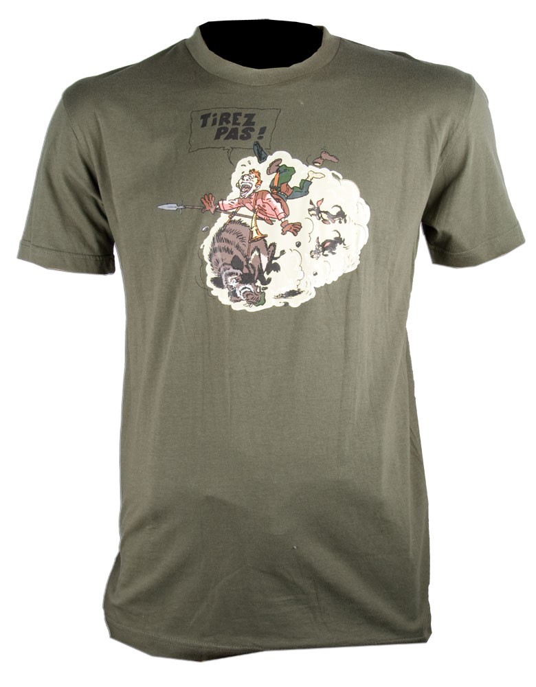 Drôle Chasse Humour Noir Beauf Chasseur Cerf T-shirt à manches longues