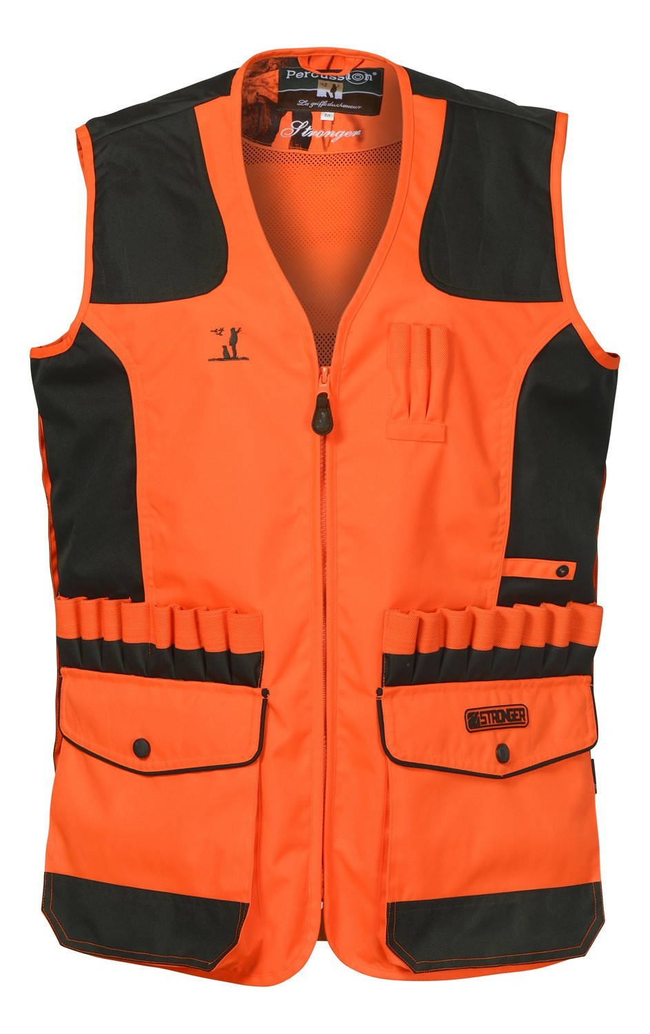 Gilet de chasse Percussion Stronger Orange Vêtements de traque Made