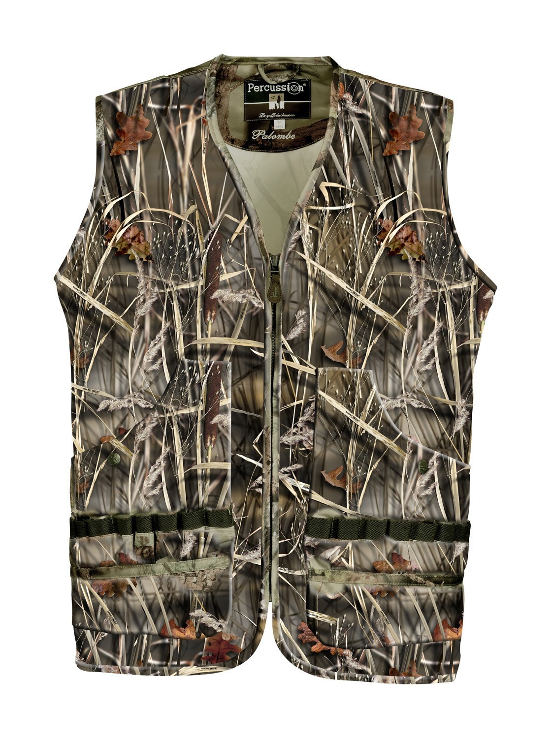 Gilet de chasse Percussion Palombe GhostCamo Wet - Gilets ...