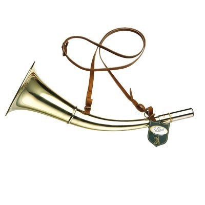 Sifflet Corne De Chasse De Poche ELLESS France - Laiton Doré Et Chrome, Vintage
