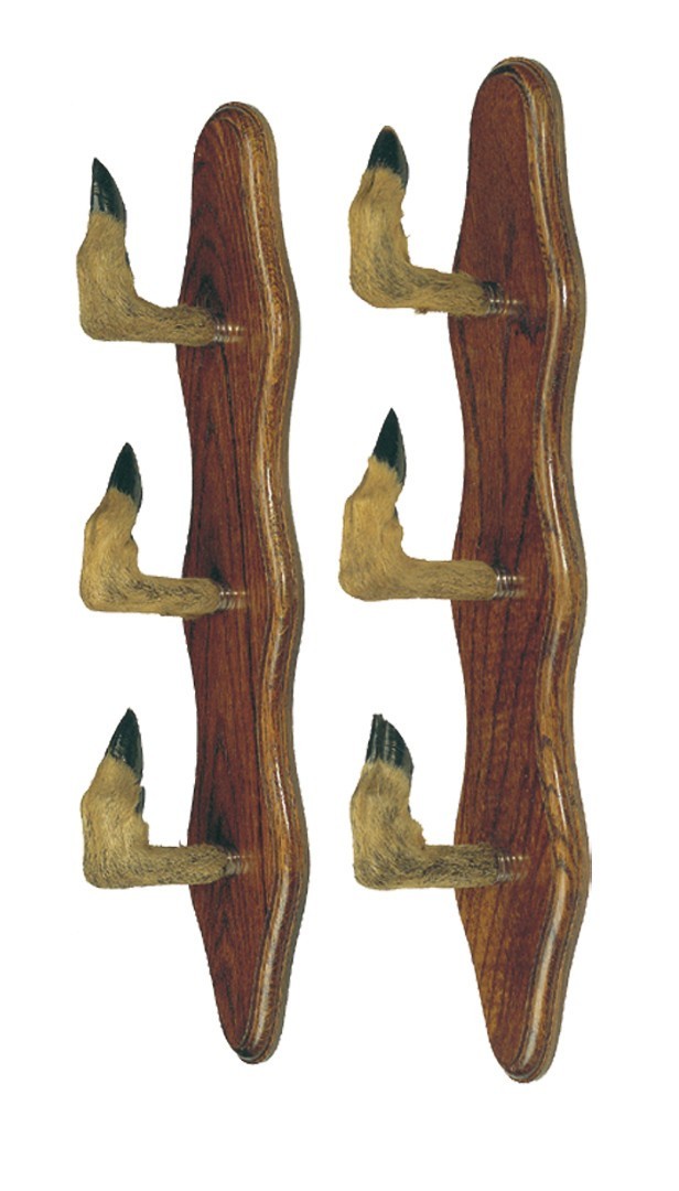Porte 3 fusils en bois de Chêne brut- fabrication artisanal