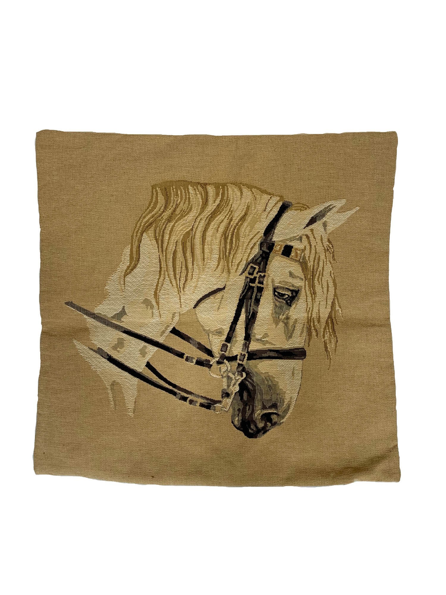 Coussin De Selle Western En Feutre - Laine Et Mousse - Fait Main - Motifs Sculptés - 19" - Inde