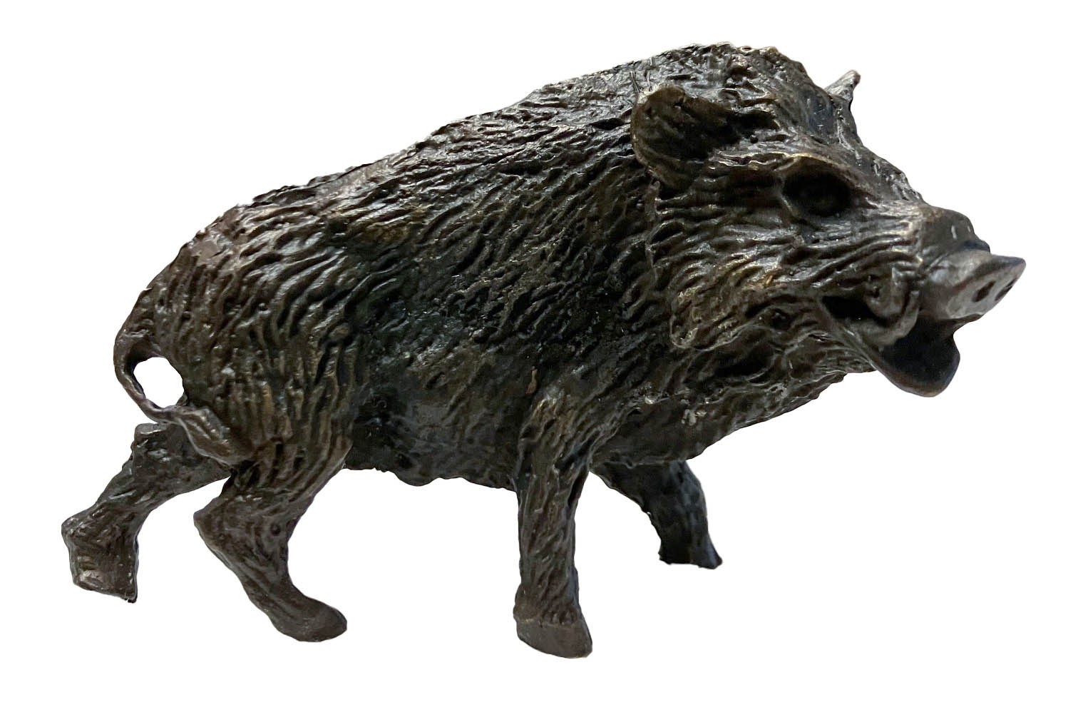 Figurine étain patiné bronze Sanglier B Bronzes Objets décoratifs — free download