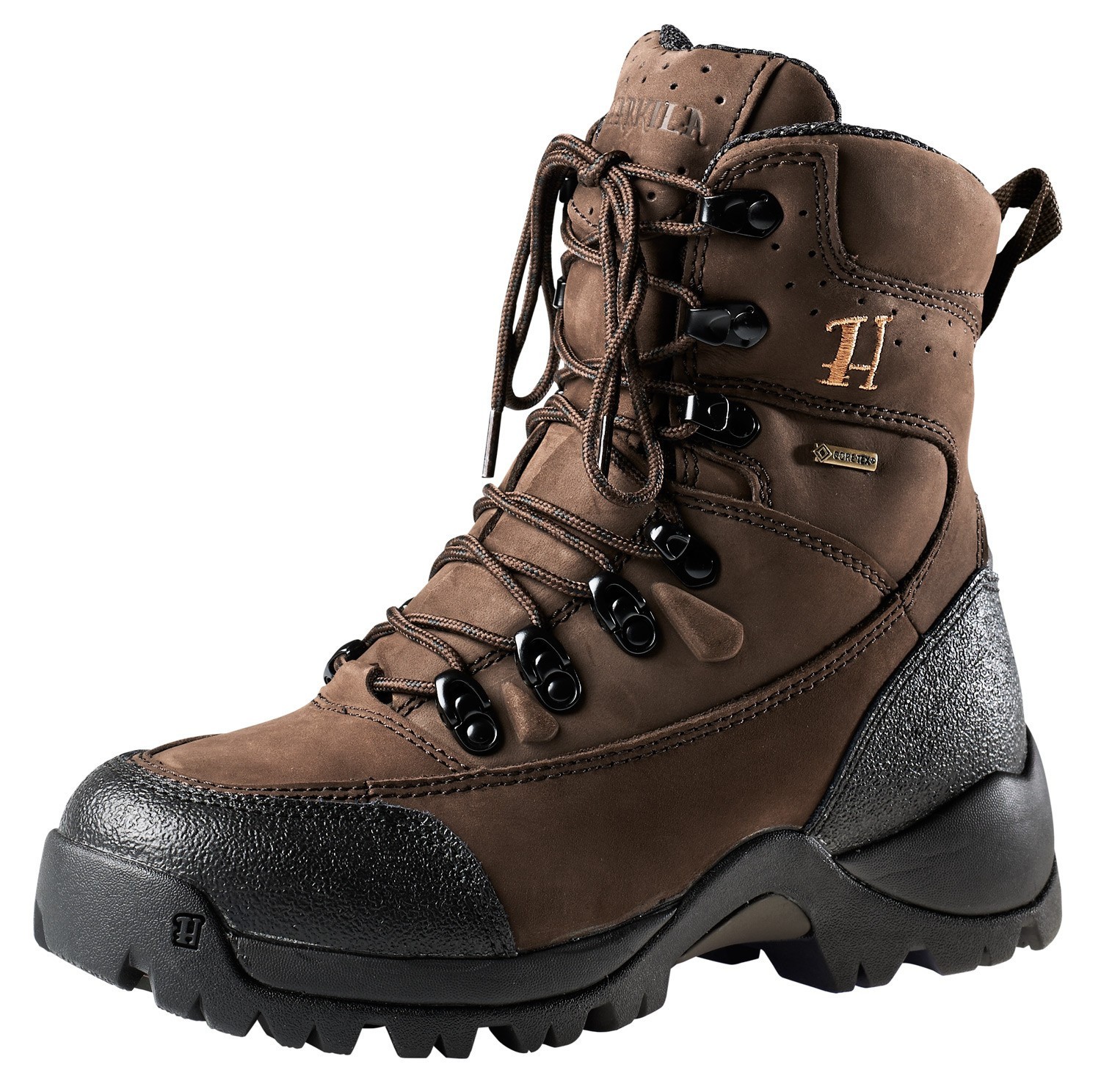 Bottes De Chasse Härkila Sporting Oxford GTX – Cuir Marron, Taille 48 EU (14), Portées 1 Fois