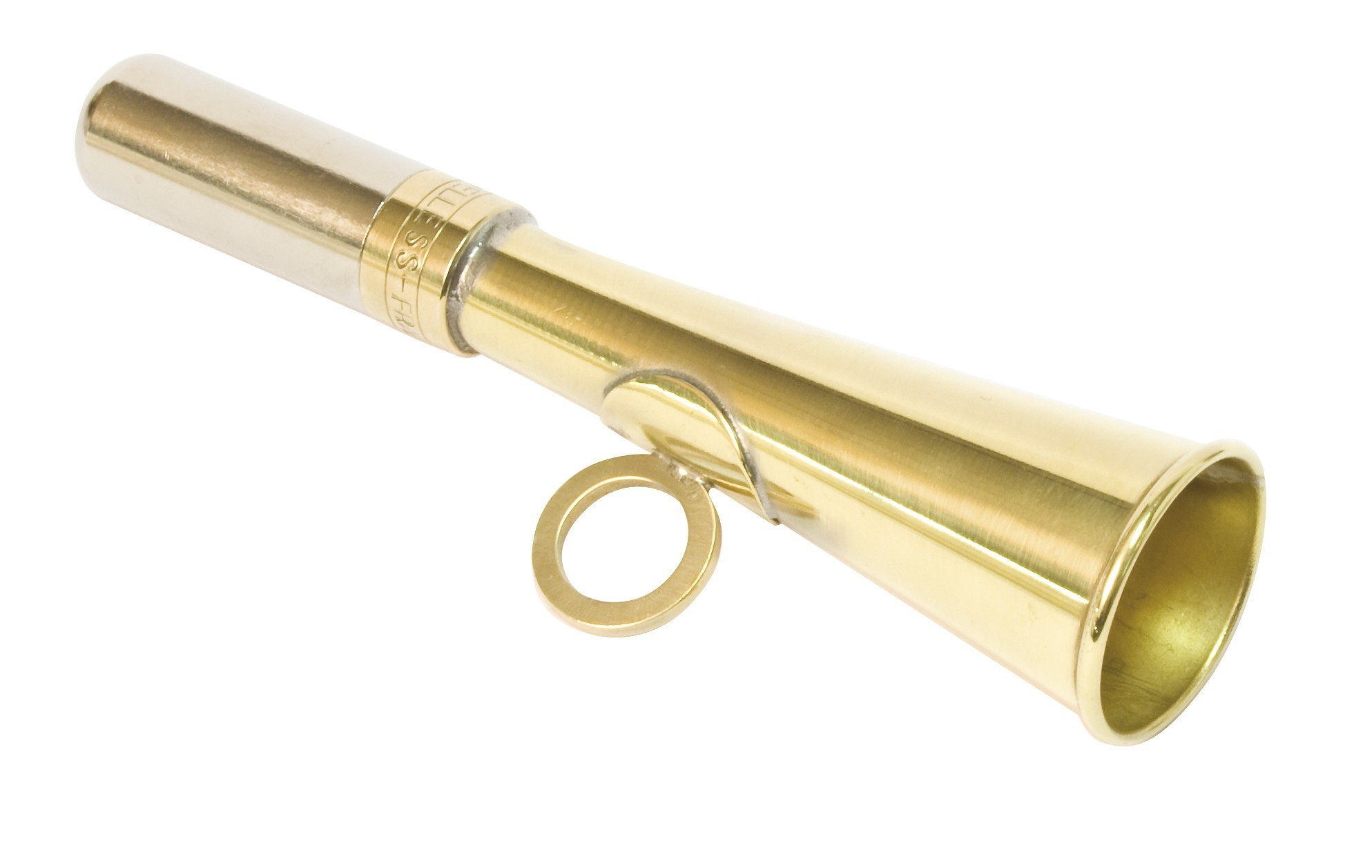 RARE SIFFLET DE chasse pyrogène laiton XIXème EUR 130,00 - FR