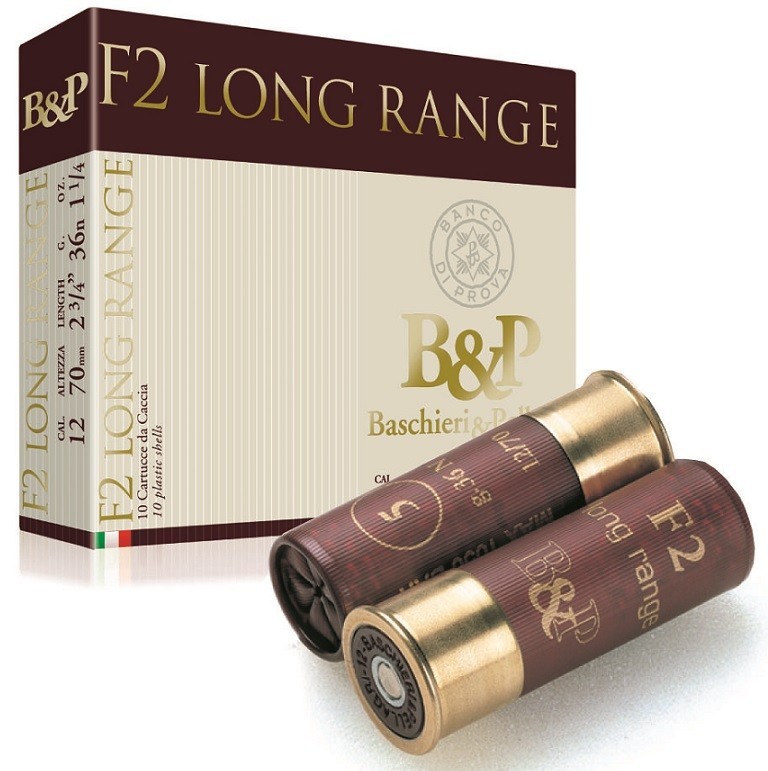Cartouche B & P F2 Long Range / Cal. 12 - 36 g - Plomb ...