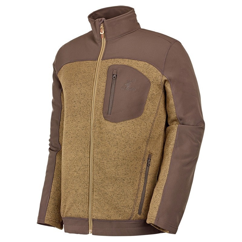 Veste polaire Stagunt Gadrat Taupe - Softshell de chasse ...