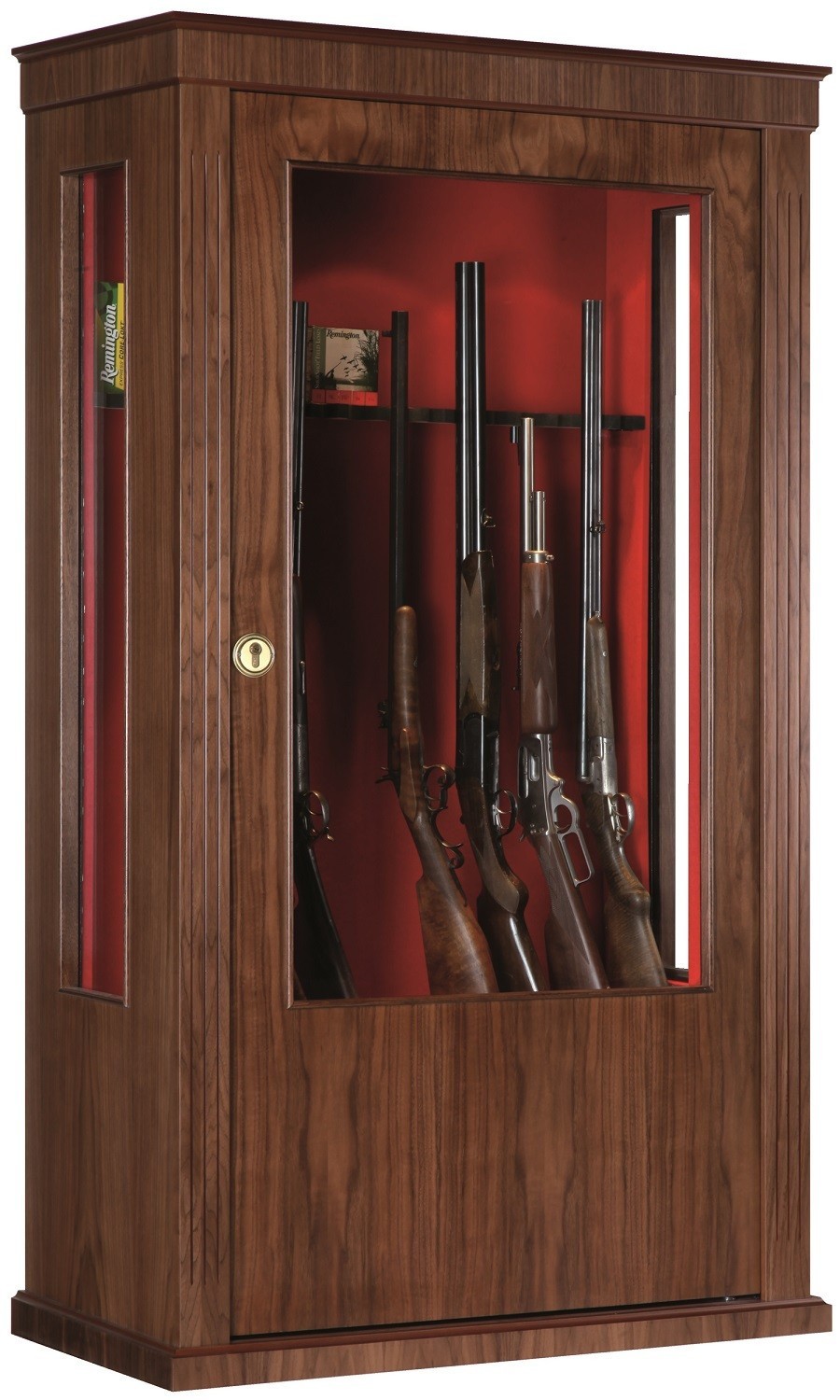 Armoire forte vitrine Infac Noyer / 12 16 armes Coffres forts pour