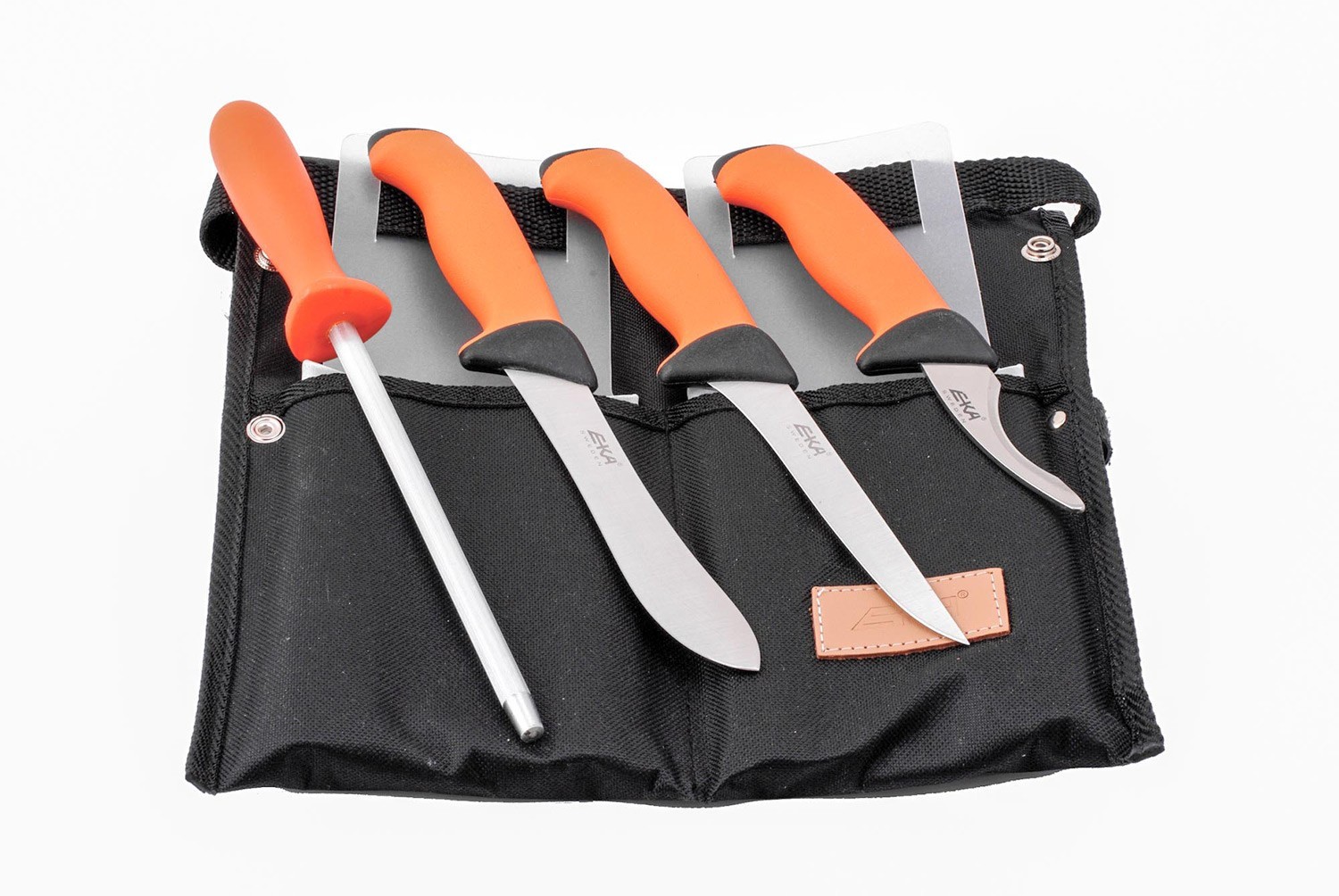 Set de dépeçage orange Cudeman Couteaux à dépecer découper Made in Chasse