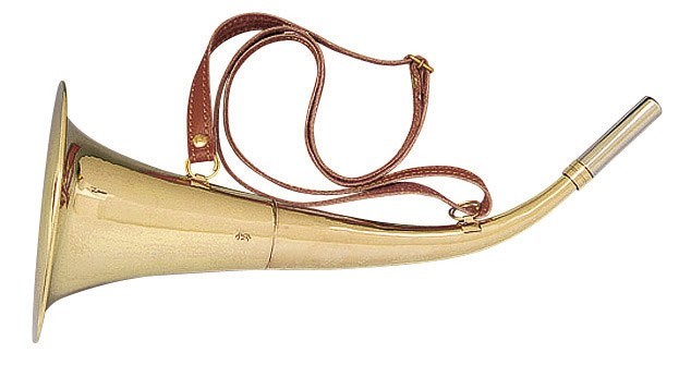 Corne De Poche Ronde 12 Cm Laiton Poli - Elless