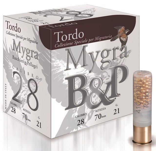 Cartouche B & P Mygra Tordo 28 / Cal. 28 - 21 g - Plomb ...