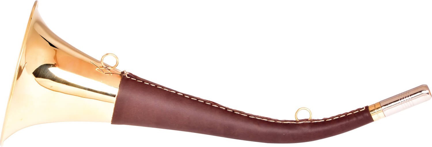 Corne De Chasse Ancienne En Cuivre – Trompe De Battue – Instrument D'appel Vintage