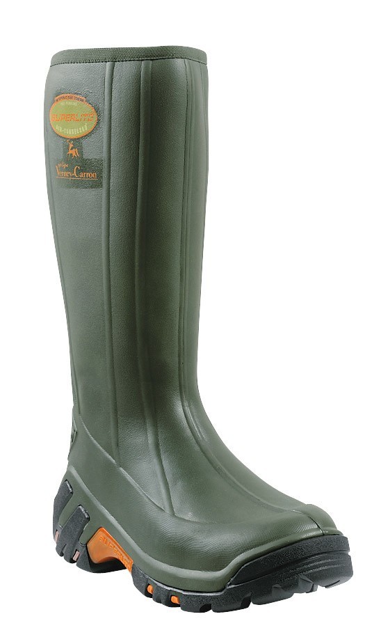 BOTTES CHASSE CAOUTCHOUC AVEC ZIP HOMME 540 VERTES SOLOGNAC | Decathlon