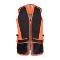 Gilet de ball-trap Percussion Evo - Noir / Orange