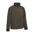 Blouson softshell Percussion Vert - Marron