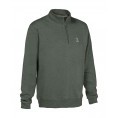 Sweat-shirt de chasse col montant Percussion - Kaki