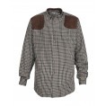 Chemise de chasse Percussion Sologne - Vert / Marron