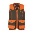 Gilet de chasse Enfant Percussion Tradition - Orange / Kaki