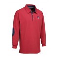 Polo Ligne Verney-Carron Casual manches longues - Rouge