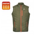 Gilet chauffant hybride ProHunt - Kaki avec batterie